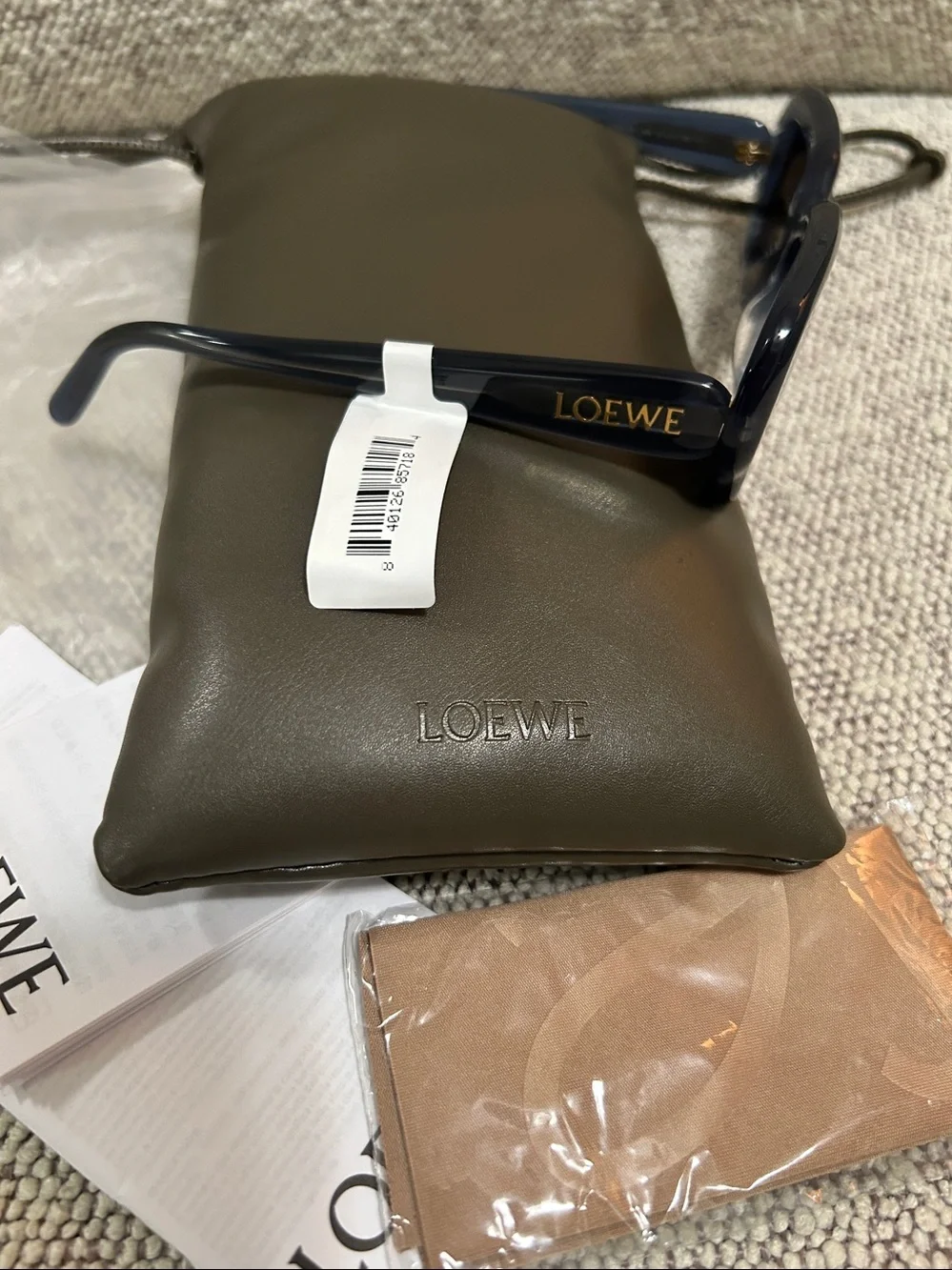 Loewe Slim 54MM Rectangular Sunglasses Blue